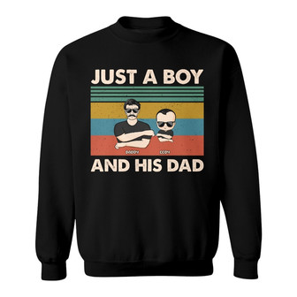 Just A Dad And His Girl Custom Sweatshirt - Gift for Dads - Thegiftio UK