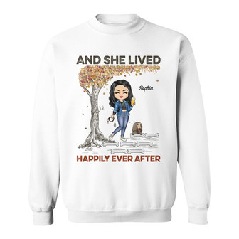 Just A Girl Who Loves Dogs Custom Sweatshirt - Dog Lovers Gift - Thegiftio UK