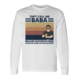 Kid Call Me Grandpa Custom Long Sleeve Shirt - Gift for Dad - Thegiftio UK