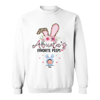 Leopard Floral Grandma's Peeps Custom Shirt - Thegiftio UK