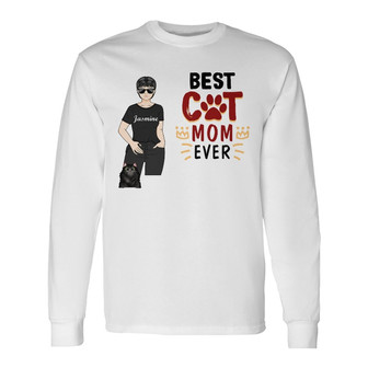 Less People More Cats Custom Long Sleeve Shirt - Gift for Cat Lovers - Thegiftio UK