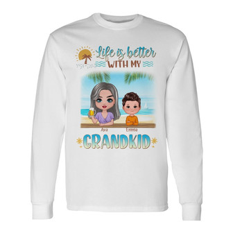 Life Is Better With Grandkids Custom Shirt - Grandma Gift - Thegiftio UK