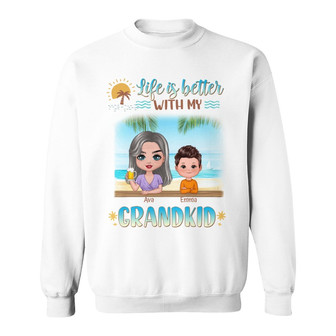 Life Is Better With Grandkids Custom Shirt - Grandma Gift - Thegiftio UK