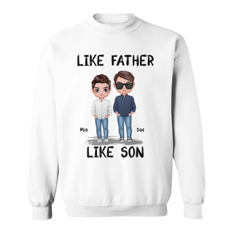 Like Father Like Son Daughter Custom Sweatshirt - Gift for Dad - Thegiftio UK