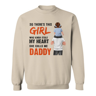 Little Boy Girl Stole My Heart Custom Shirt - Gift for Dad - Thegiftio UK