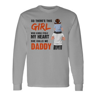 Little Boy Girl Stole My Heart Custom Shirt - Gift for Dad - Thegiftio UK