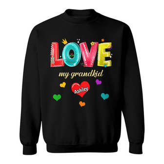 Love My Grandkids Hearts Custom Sweatshirt - Gift for Grandma - Thegiftio UK