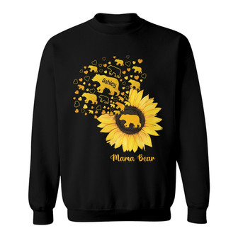 Mama Bear Flying Sunflower Custom Sweatshirt - Gift for Mom - Thegiftio UK