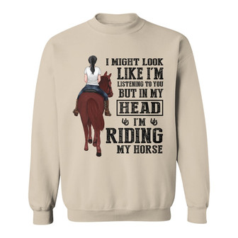 May Look Like I‘m Listening Custom Sweatshirt - Thegiftio UK