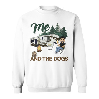 Me & The Dogs Camping Adventures Personalized Sweatshirt - Gift - Thegiftio UK