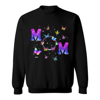 Mom Galaxy Butterflies Custom Sweatshirt - Gift for Mom - Thegiftio UK