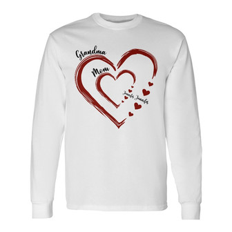 Mom's Grandma's Sweethearts Custom Long Sleeve Shirt - Gift for Mom - Thegiftio UK