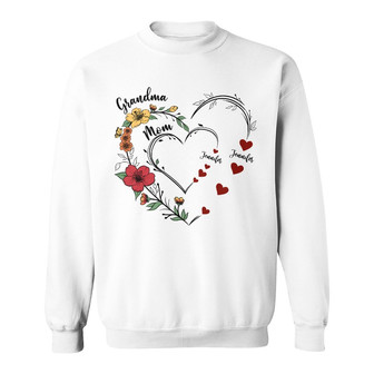Mom's Grandma's Sweethearts Custom Sweatshirt - Gift for Her - Thegiftio UK