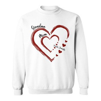 Mom's Grandma's Sweethearts Custom Sweatshirt - Gift for Mom - Thegiftio UK