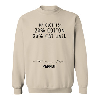 My Clothes Info Cat Lovers Personalized Sweatshirt - Thegiftio UK