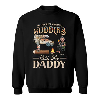 My Favorite Camping Buddies Custom Sweatshirt - Gift for Dad - Thegiftio UK