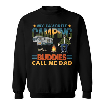 My Favorite Camping Buddies Custom Sweatshirt - Gift for Dad - Thegiftio UK