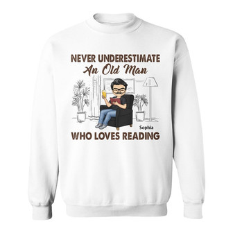 Never Underestimate An Old Lady Who Loves Reading Custom - Thegiftio UK