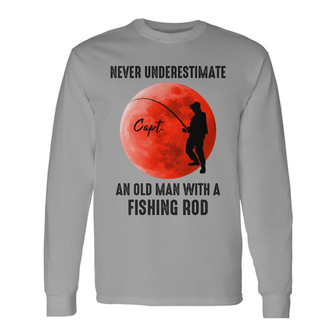 Never Underestimate An Old Man With A Fishing Rod Custom - Thegiftio UK