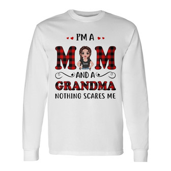 Nothing Scares Mom Grandma Great Grandma Custom Shirt - Gift - Thegiftio UK