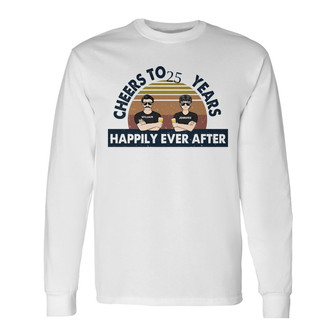 Old Couple Cheers To Years Custom Long Sleeve Shirt - Gift For Couple - Thegiftio UK