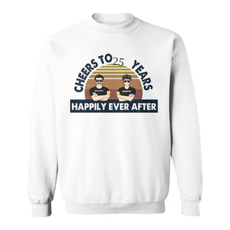 Old Couple Cheers To Years Custom Sweatshirt - Gift For Couple - Thegiftio UK