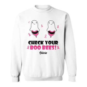 Personalized AWA Pink Boo Sweatshirt - Thegiftio UK