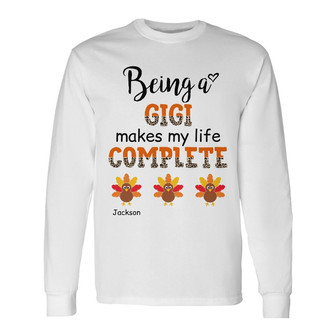Personalized Being A Grandma Fall Halloween Long Sleeve Shirt - Thegiftio UK