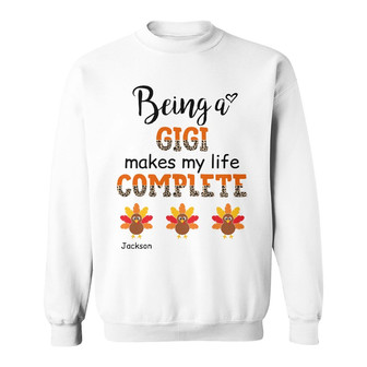 Personalized Being A Grandma Fall Halloween Sweatshirt - Thegiftio UK
