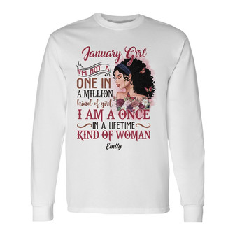 Personalized BWA Birthday Once In A Lifetime Long Sleeve Shirt - Thegiftio UK