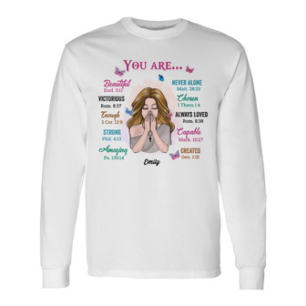 Personalized BWA Daughter God You Are Long Sleeve Shirt - Thegiftio UK