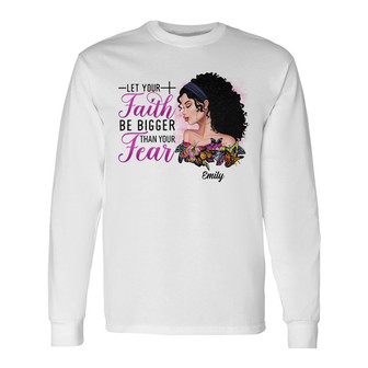 Personalized BWA Faith Over Fear Long Sleeve Shirt - Thegiftio UK