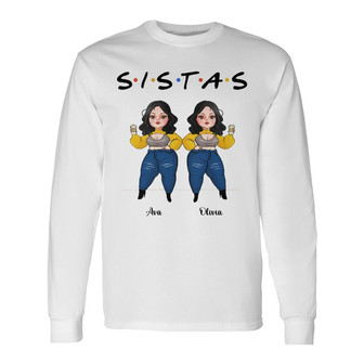 Personalized BWA Friends Sister Long Sleeve Shirt - Thegiftio UK
