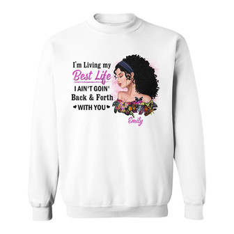 Personalized BWA My Living Style Sweatshirt - Thegiftio UK