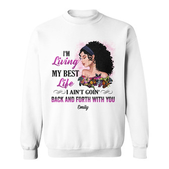Personalized BWA My Living Style Sweatshirt - Thegiftio UK