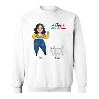 Personalized Cat Lady Sweatshirt - Thegiftio UK