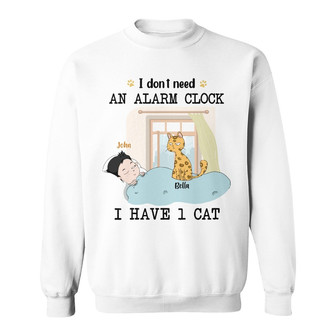 Personalized Cat Mom Dad Sweatshirt - Thegiftio UK