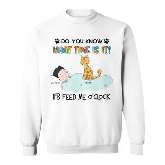 Personalized Cat Mom Dad Sweatshirt - Thegiftio UK