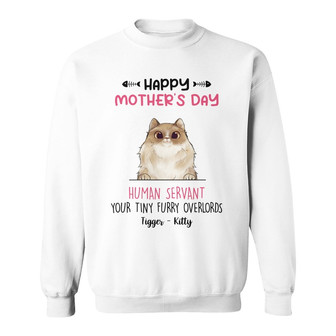 Personalized Cat Mom Mother's Day Sweatshirt - Thegiftio UK