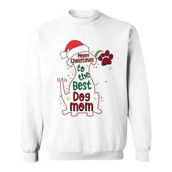 Personalized Christmas Dog Mom Sweatshirt - Thegiftio UK