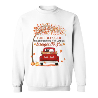 Personalized Couple Fall Halloween Sweatshirt - Thegiftio UK