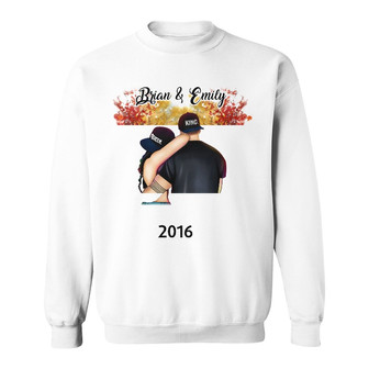 Personalized Couple Fall Together Since Sweatshirt - Thegiftio UK