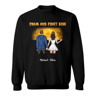 Personalized Couple Halloween Sweatshirt - Thegiftio UK