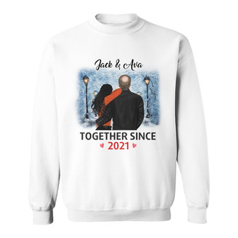 Personalized Couple Together Since Sweatshirt - Thegiftio UK