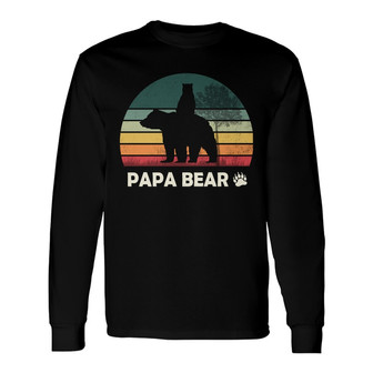Personalized Dad Bear Long Sleeve Shirt - Thegiftio UK