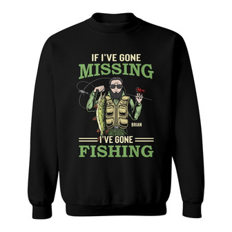 Personalized Dad Fishing Sweatshirt - Thegiftio UK