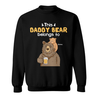 Personalized Dad Grandpa Bear Sweatshirt - Thegiftio UK