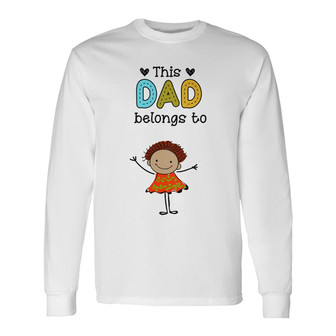 Personalized Dad Grandpa Drawing Long Sleeve Shirt - Thegiftio UK
