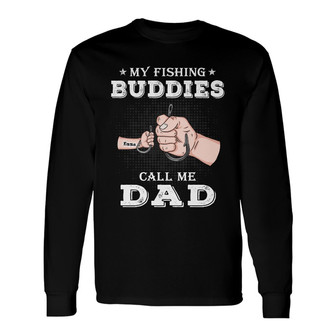 Personalized Dad Grandpa Fishing Long Sleeve Shirt - Thegiftio UK
