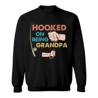 Personalized Dad Grandpa Fishing Sweatshirt - Thegiftio UK